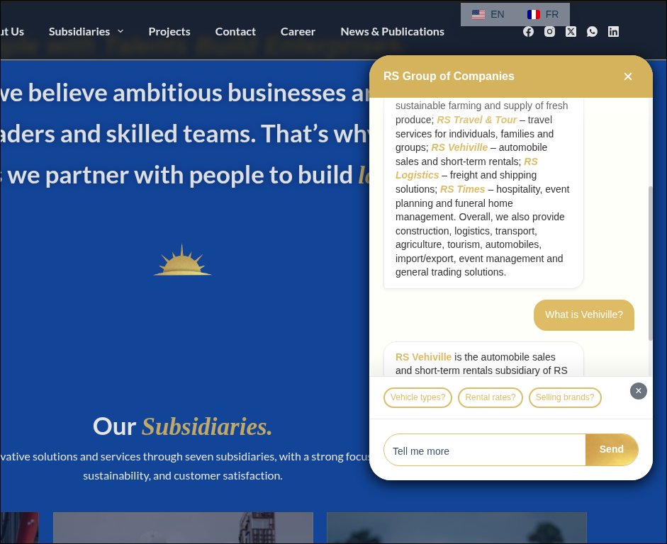 AI powered Website Chatbot featured image
