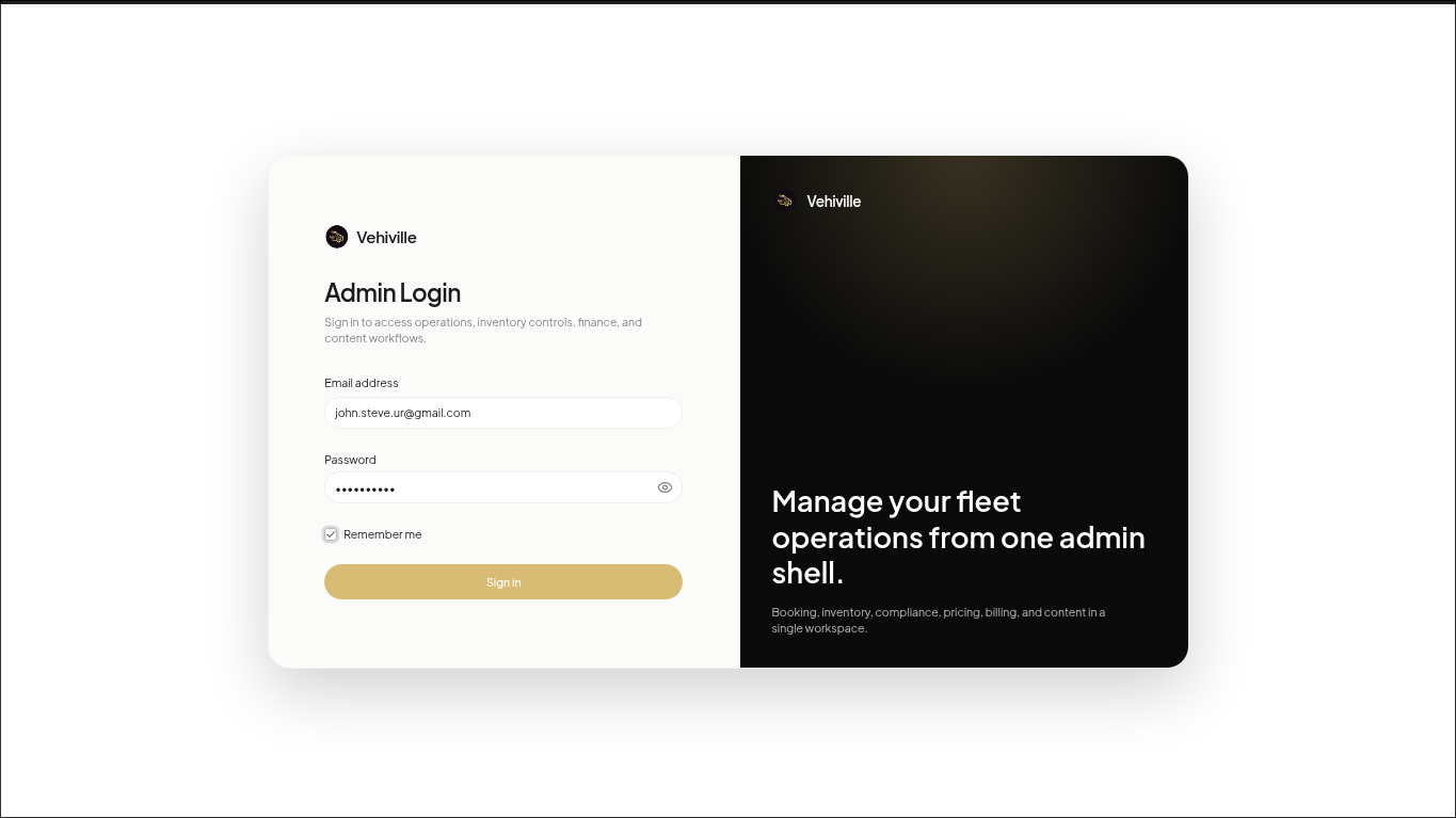 Vehiville Admin System (v2) featured image
